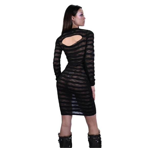 1XBlue Tease Dress in Blue - Picture 3 of 5